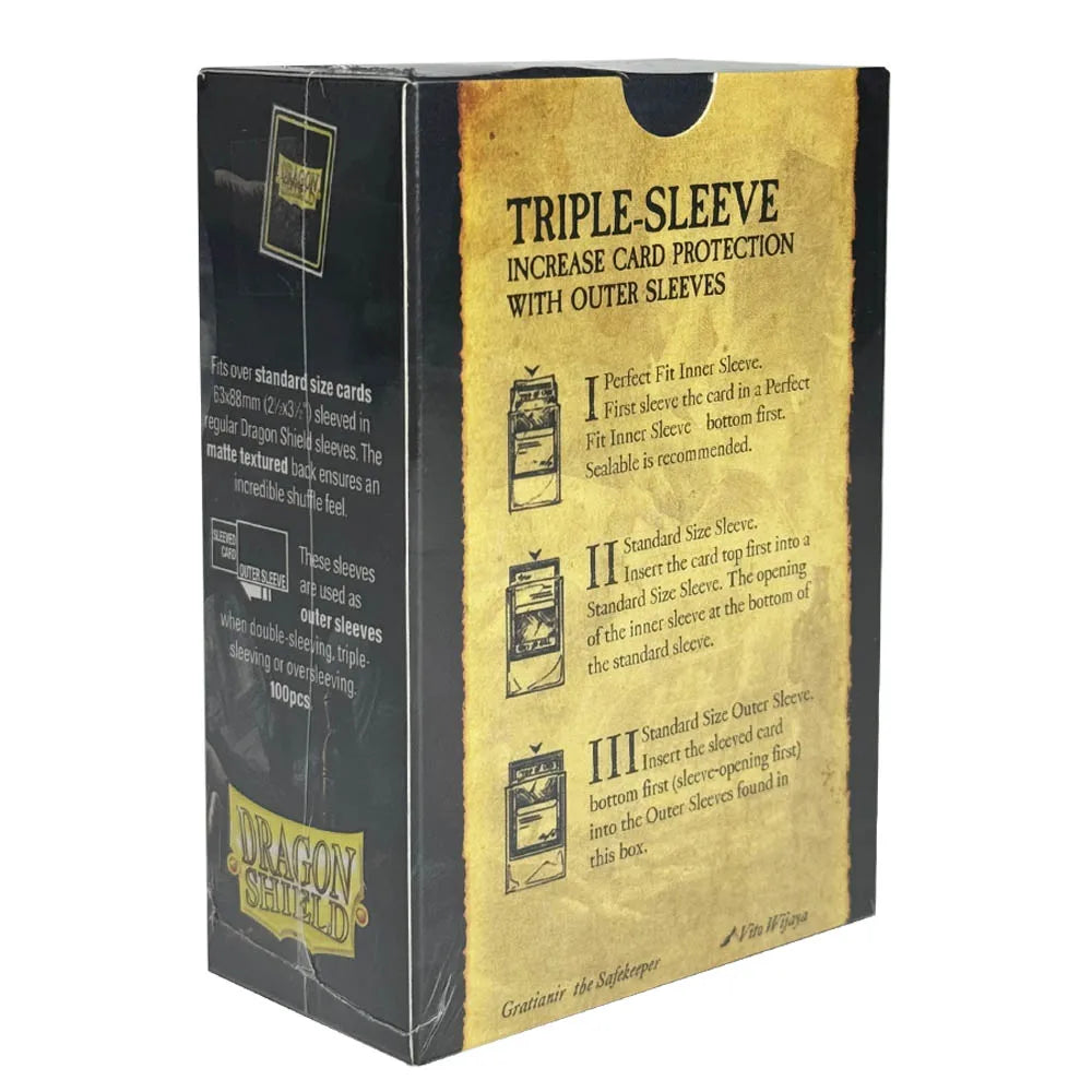 Dragon Shield Outer Sleeves – Matte Clear (100) Standard Size