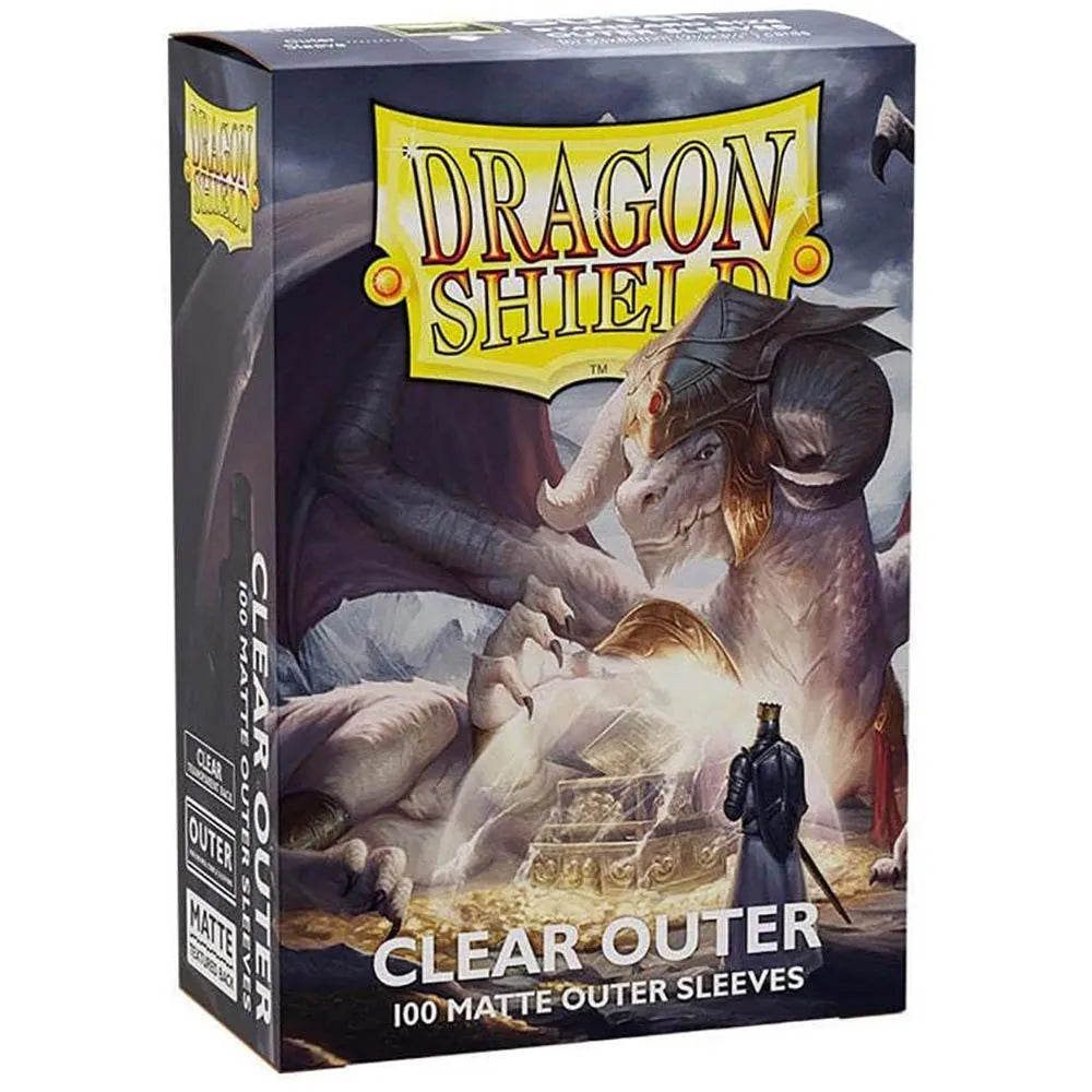 Dragon Shield Outer Sleeves – Matte Clear (100) Standard Size