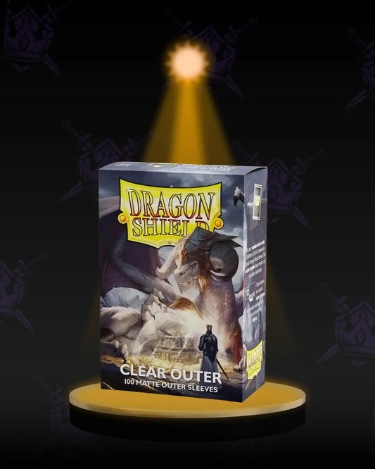 Dragon Shield Outer Sleeves – Matte Clear (100) Standard Size