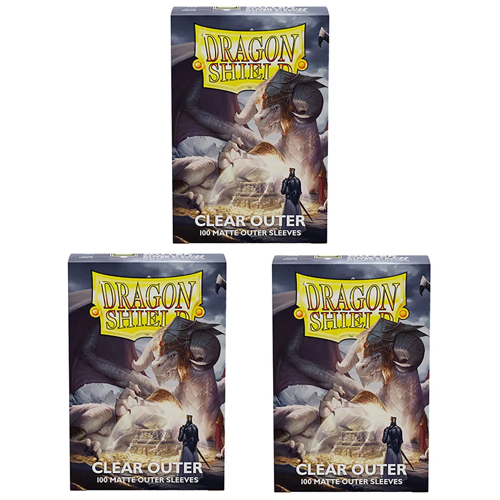 Dragon Shield Outer Sleeves – Matte Clear (100) Standard Size