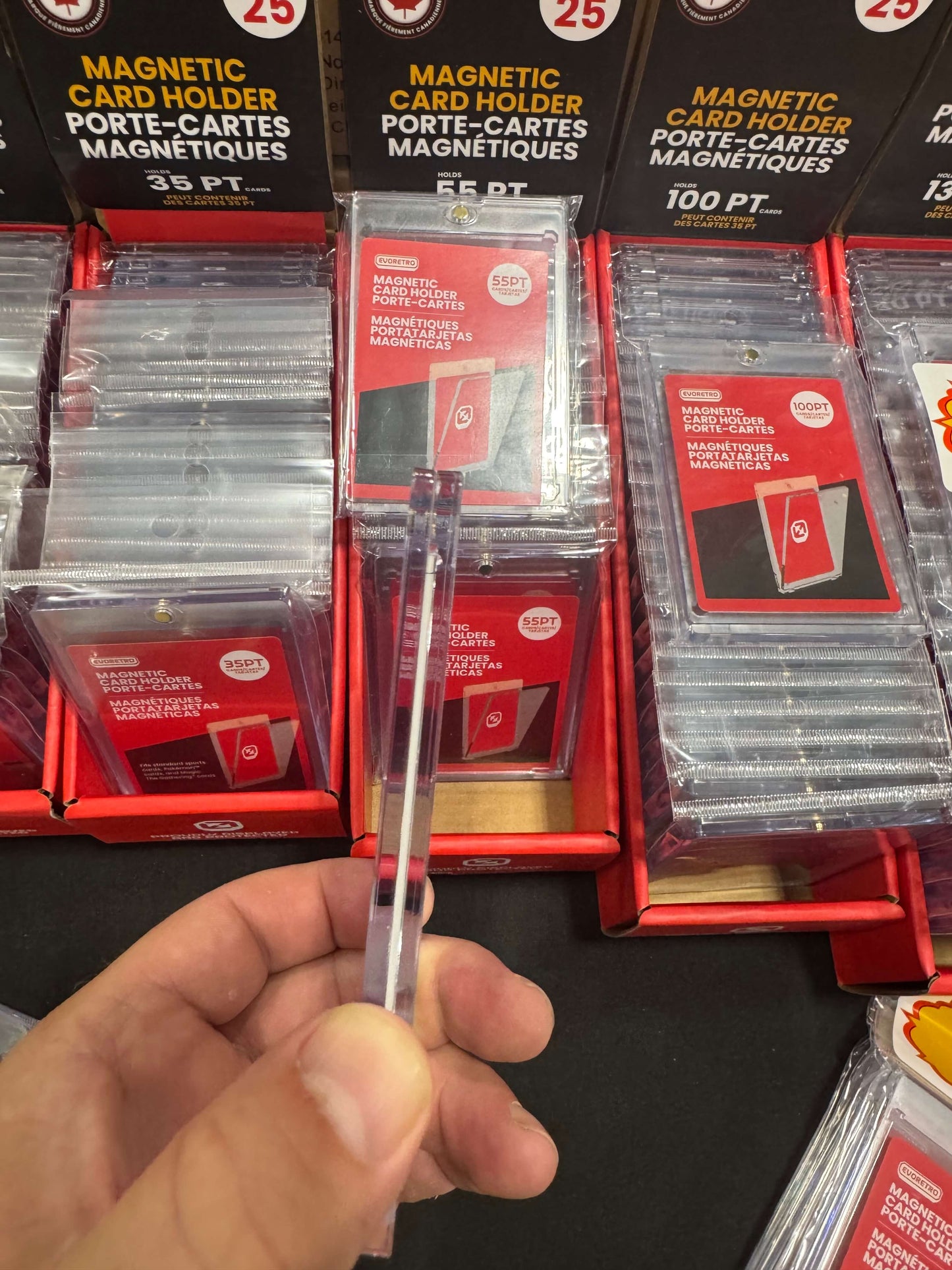 One Touch Magnetic Card Holder – 25 Pack