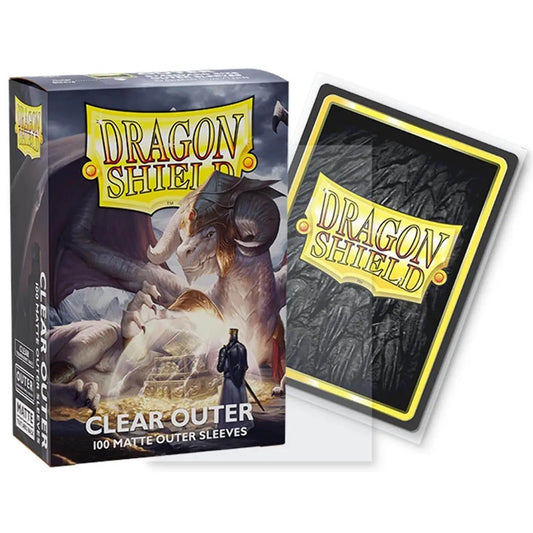 Dragon Shield Outer Sleeves – Matte Clear (100) Standard Size