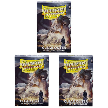 Dragon Shield Outer Sleeves – Matte Clear (100) Standard Size